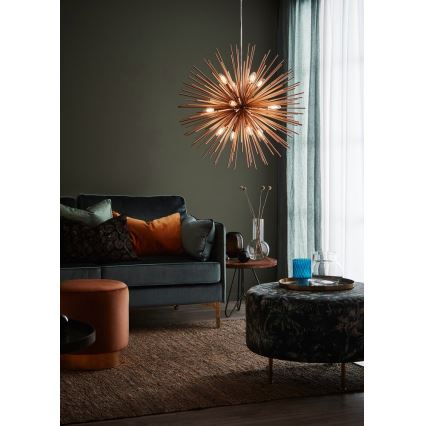 Markslöjd 107752 - Chandelier on a string SOLEIL 12xE14/20W/260V Rose gold