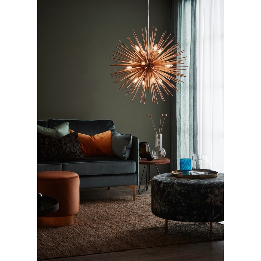 Markslöjd 107752 - Chandelier on a string SOLEIL 12xE14/20W/260V Rose gold