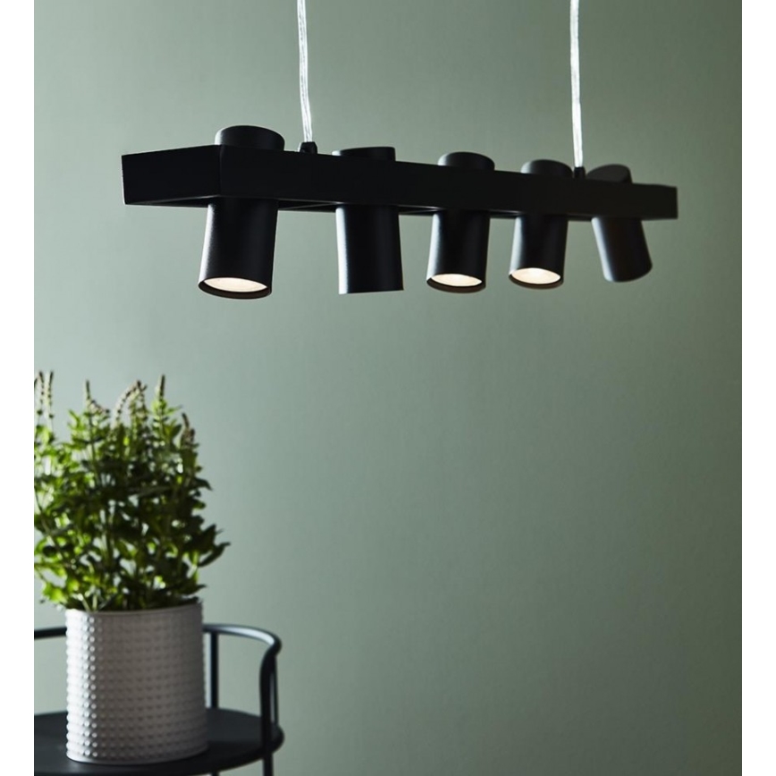 Markslöjd 107784 - Chandelier on a string TORINO 5xGU10/7W/230V