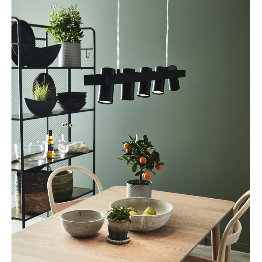 Markslöjd 107784 - Chandelier on a string TORINO 5xGU10/7W/230V