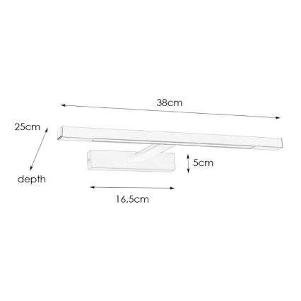 Markslöjd 107865 - LED Bathroom mirror lighting NEPTUNUS LED/6W/230V IP44