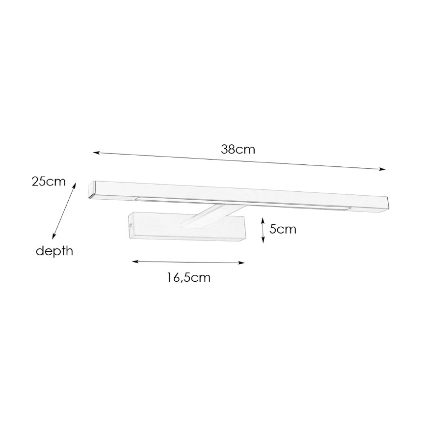 Markslöjd 107910 - LED Bathroom mirror lighting NEPTUNUS LED/6W/230V IP44