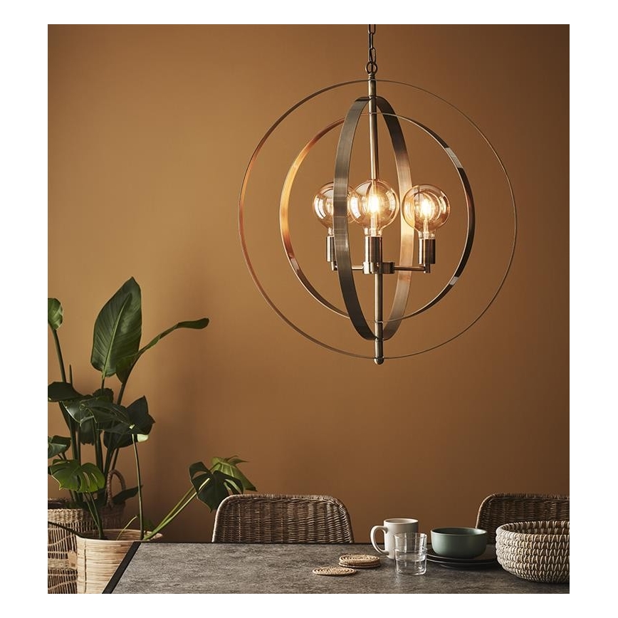 Markslöjd 107941 - Chandelier on a chain ORBIT 3xE27/60W/230V