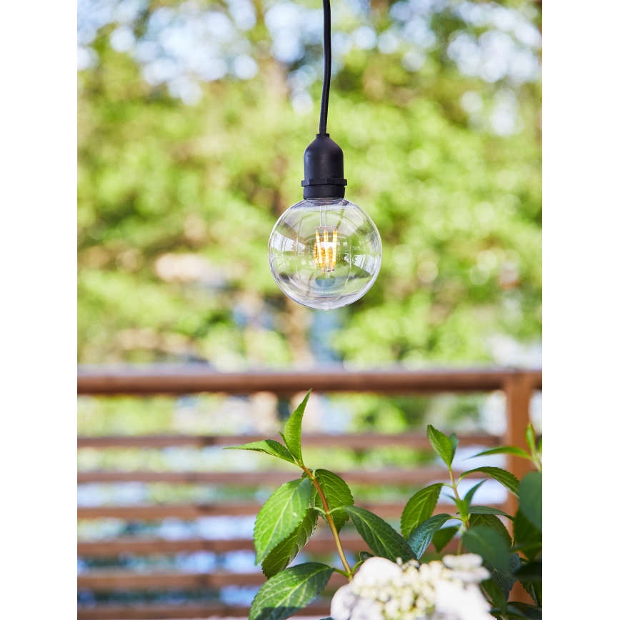 Markslöjd 107989 - GARDEN24 LED Outdoor Pendant Light LED/2,86W/24V IP44 Black/Clear