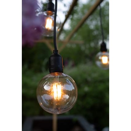 Markslöjd 107989 - GARDEN24 LED Outdoor Pendant Light LED/2,86W/24V IP44 Black/Clear
