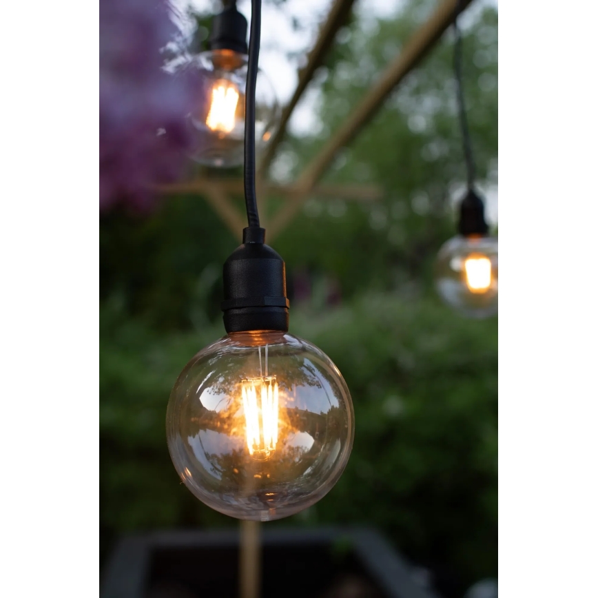 Markslöjd 107989 - GARDEN24 LED Outdoor Pendant Light LED/2,86W/24V IP44 Black/Clear
