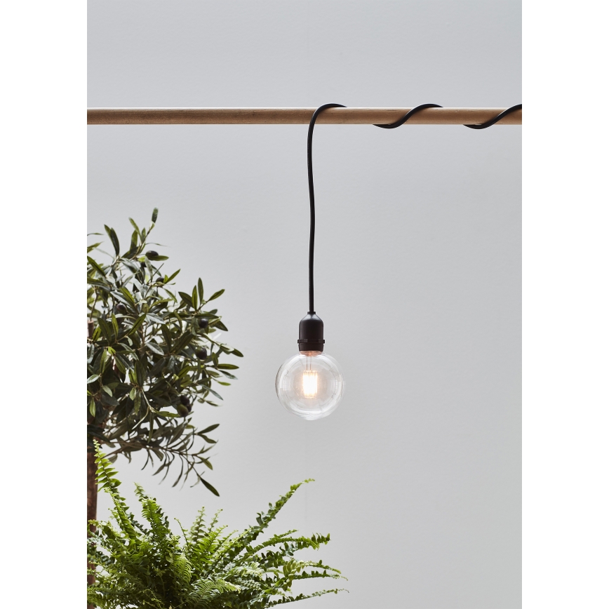 Markslöjd 107989 - GARDEN24 LED Outdoor Pendant Light LED/2,86W/24V IP44 Black/Clear