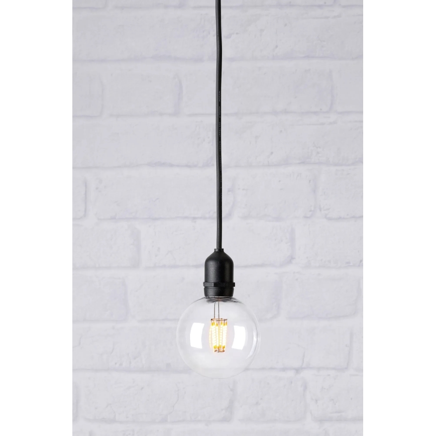 Markslöjd 107989 - GARDEN24 LED Outdoor Pendant Light LED/2,86W/24V IP44 Black/Clear