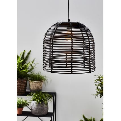 Markslöjd 107990 - LED Outdoor Pendant Light GARDEN24 LED/2.86W/24V IP44 rattan/black