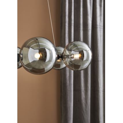 Markslöjd 108051 - Chandelier on a string CIRCLE 6xG9/20W/230V black