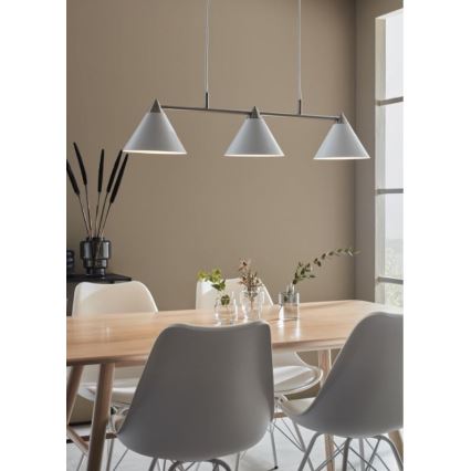 Markslöjd 108075 - Chandelier on a string KLINT 3xE14/40W/230V white