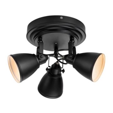 Markslöjd 108081 -Bathroom spotlight FJÄLLBACKA 3xG9/20W/230V IP44 black