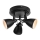 Markslöjd 108081 -Bathroom spotlight FJÄLLBACKA 3xG9/20W/230V IP44 black