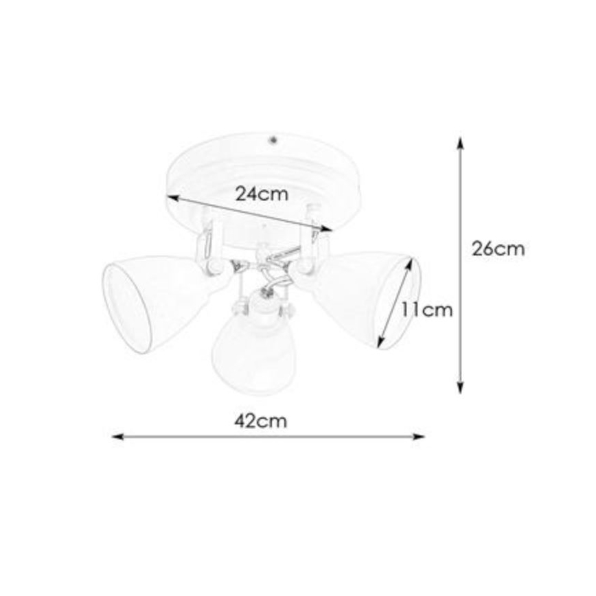 Markslöjd 108081 -Bathroom spotlight FJÄLLBACKA 3xG9/20W/230V IP44 black