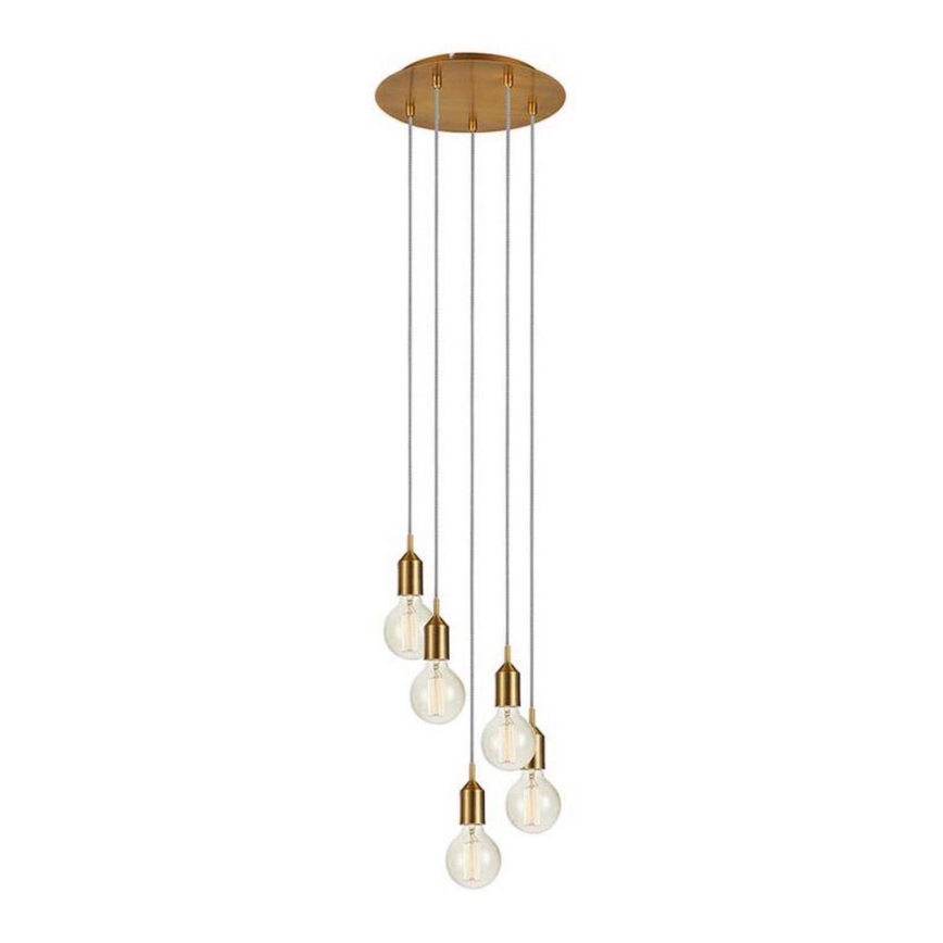 Markslöjd 108100 - Chandelier on a string BRONX 5xE27/60W/230V bronze