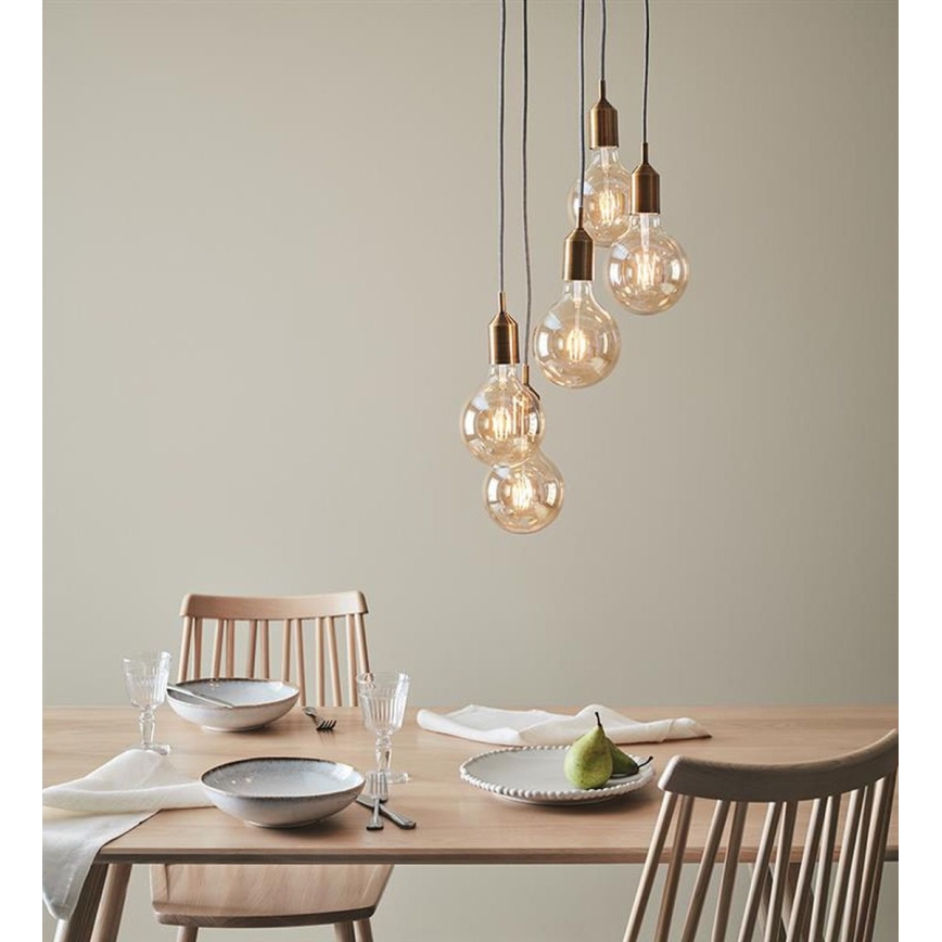 Markslöjd 108100 - Chandelier on a string BRONX 5xE27/60W/230V bronze
