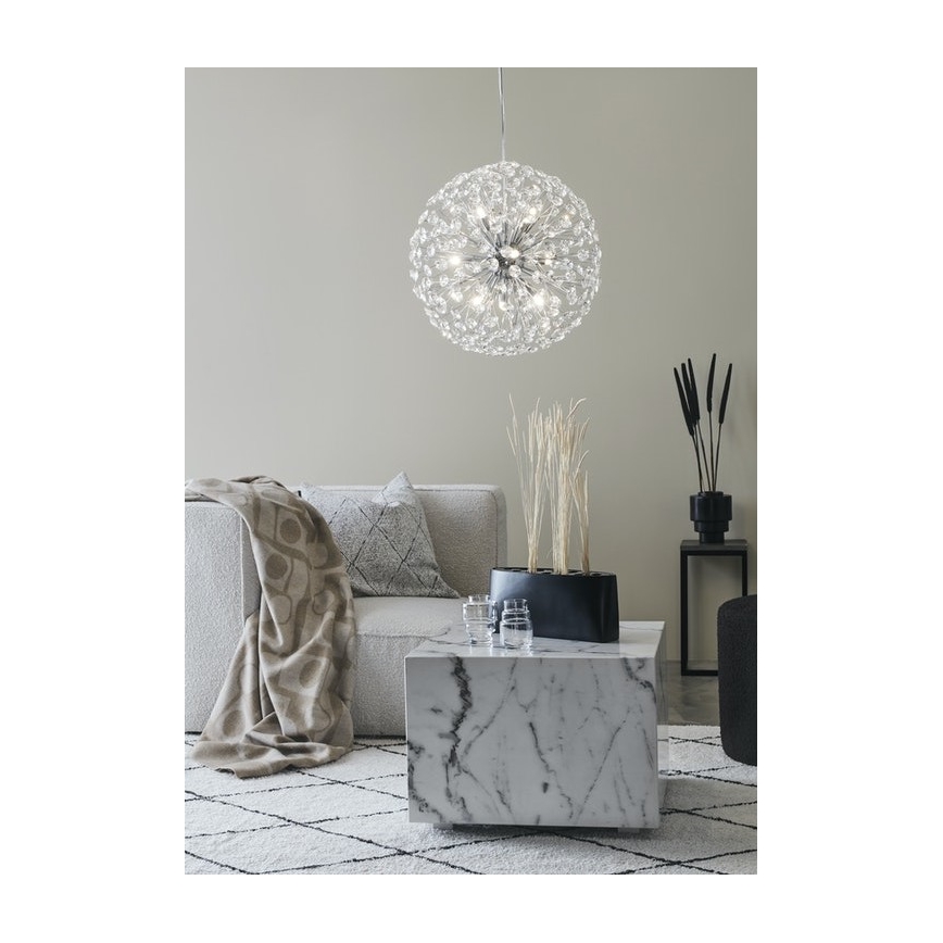 Markslöjd 108101 - Crystal chandelier on a string BOLID 9xG9/20W/230V