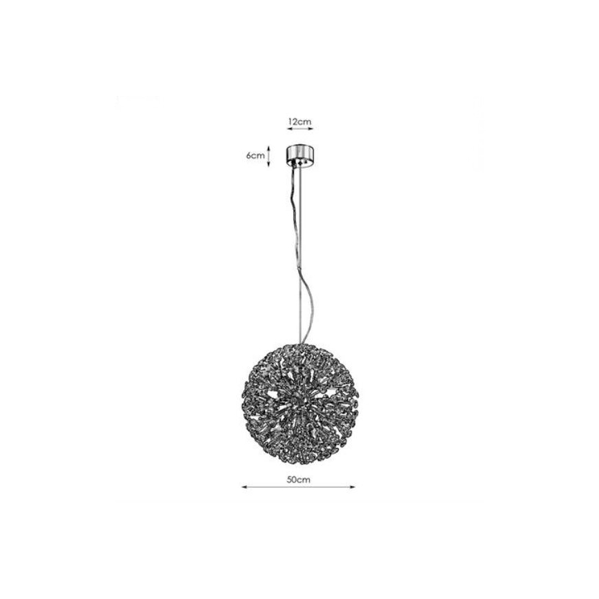 Markslöjd 108101 - Crystal chandelier on a string BOLID 9xG9/20W/230V