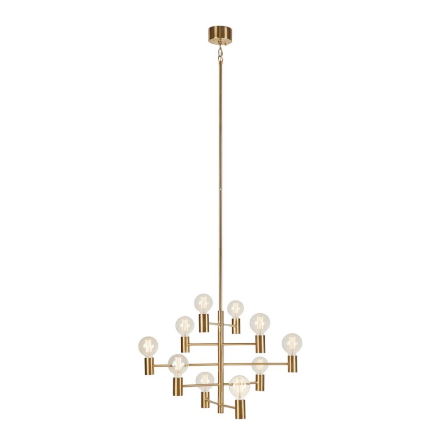 Markslöjd 108117 - Chandelier on a pole PARIS 10xE27/60W/230V gold