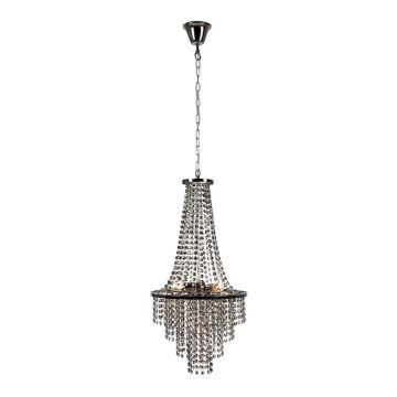 Markslöjd 108124 - Crystal chandelier on a string ALLINGTON 3xE14/25W/230V black