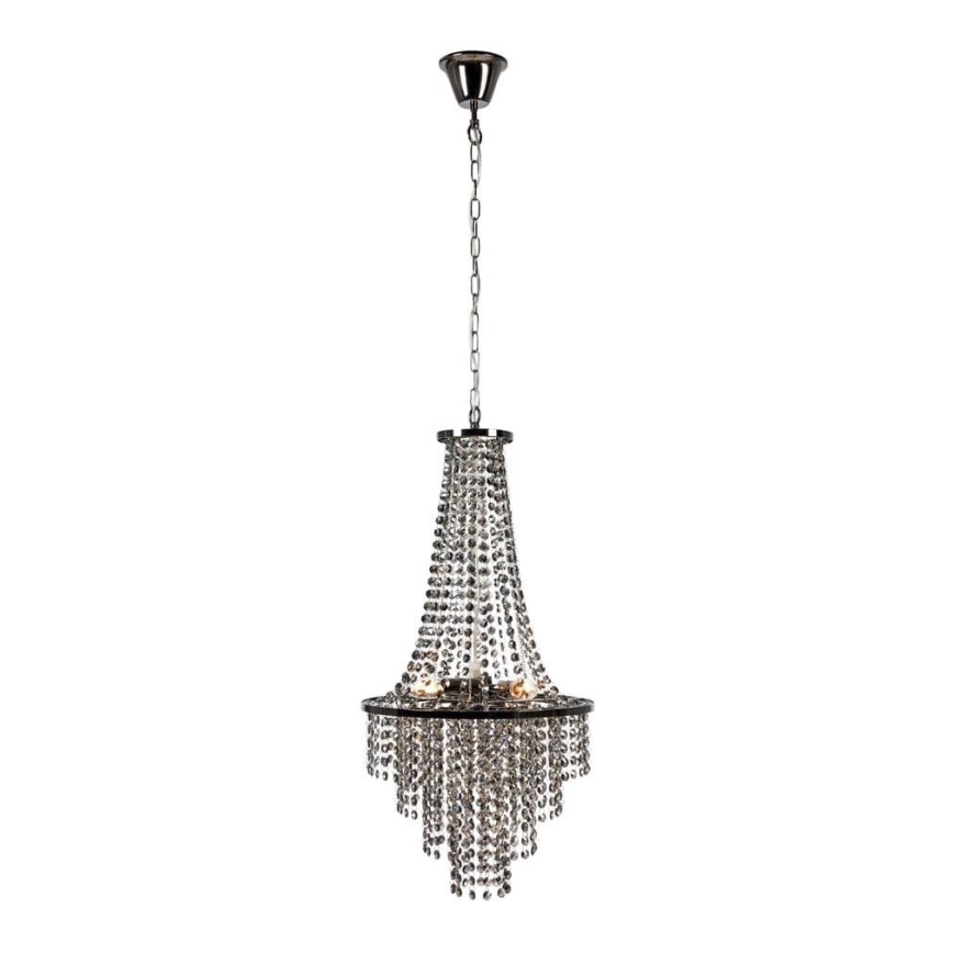 Markslöjd 108124 - Crystal chandelier on a string ALLINGTON 3xE14/25W/230V black