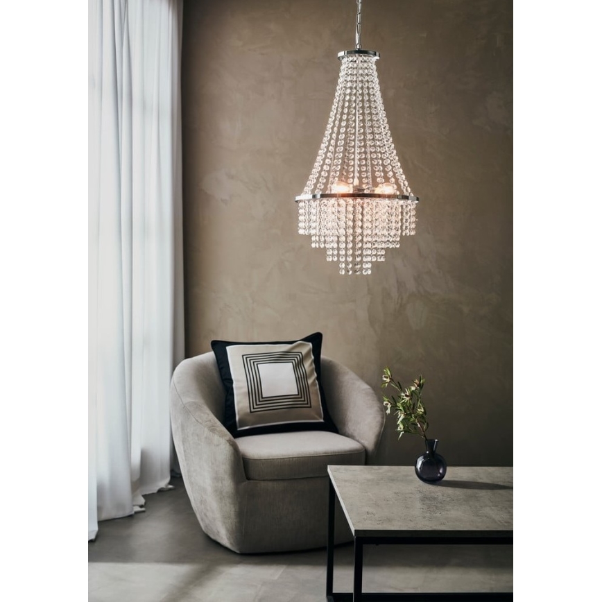 Markslöjd 108125 - Crystal chandelier on a string ALLINGTON 3xE14/25W/230V