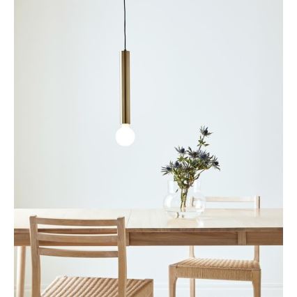 Markslöjd 108259 - Chandelier on a string SENCILLO 1xE27/40W/230V gold