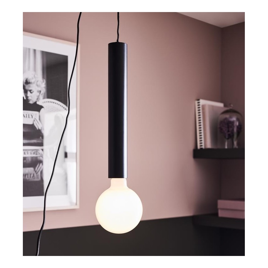 Markslöjd 108260 - Chandelier on a string SENCILLO 1xE27/40W/230V black
