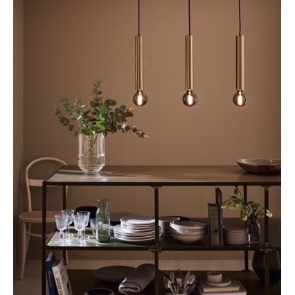 Markslöjd 108261 - Chandelier on a string SENCILLO 3xE27/40W/230V gold