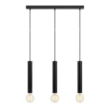Markslöjd 108262 - Chandelier on a string SENCILLO 3xE27/40W/230V black