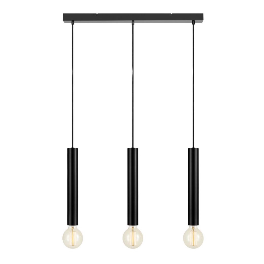 Markslöjd 108262 - Chandelier on a string SENCILLO 3xE27/40W/230V black