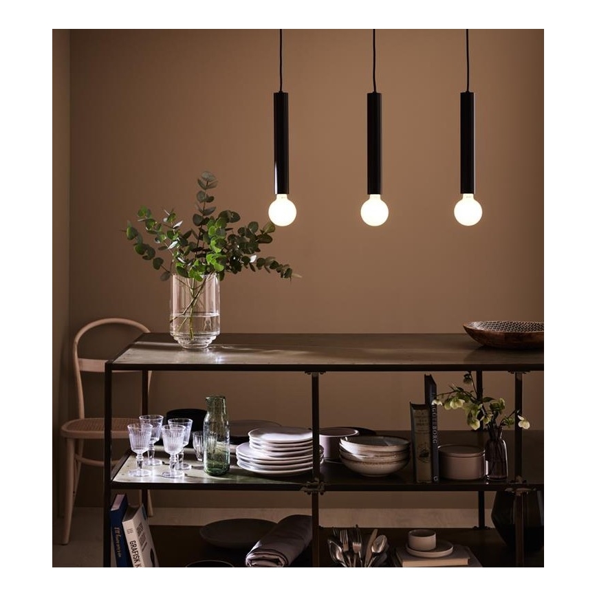 Markslöjd 108262 - Chandelier on a string SENCILLO 3xE27/40W/230V black