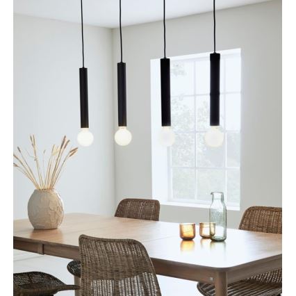 Markslöjd 108264 - Chandelier on a string SENCILLO 4xE27/40W/230V black