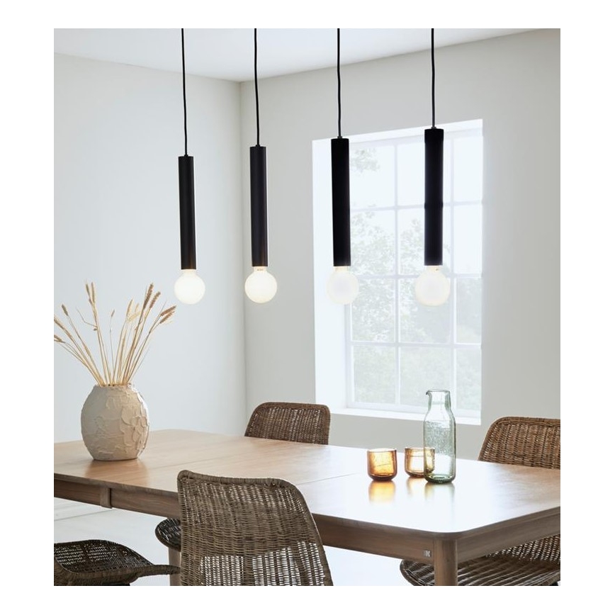 Markslöjd 108264 - Chandelier on a string SENCILLO 4xE27/40W/230V black