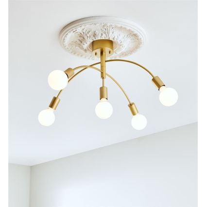 Markslöjd 108285 - Surface-mounted chandelier CYGNUS 5xE27/40W/230V gold