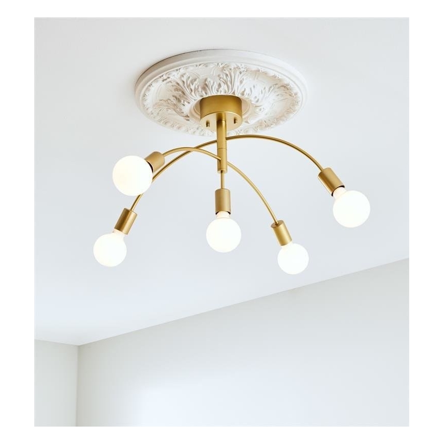 Markslöjd 108285 - Surface-mounted chandelier CYGNUS 5xE27/40W/230V gold