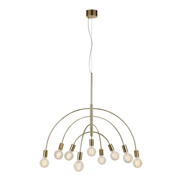 Markslöjd 108289 - Chandelier on a string LAVELLO 9xE27/40W/230V gold