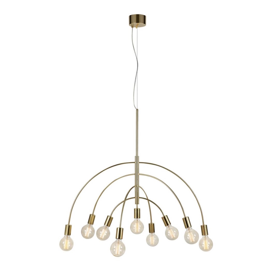 Markslöjd 108289 - Chandelier on a string LAVELLO 9xE27/40W/230V gold