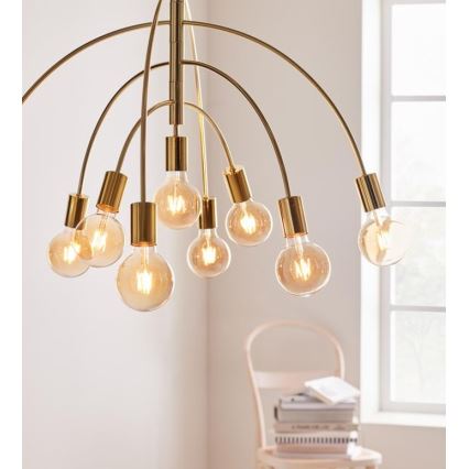 Markslöjd 108289 - Chandelier on a string LAVELLO 9xE27/40W/230V gold