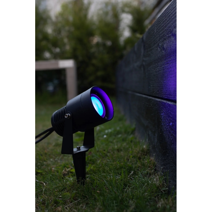 Markslöjd 108404 - GARDEN24 LED RGBW Outdoor Lamp, 6W/24V, 30 cm, IP44, Black