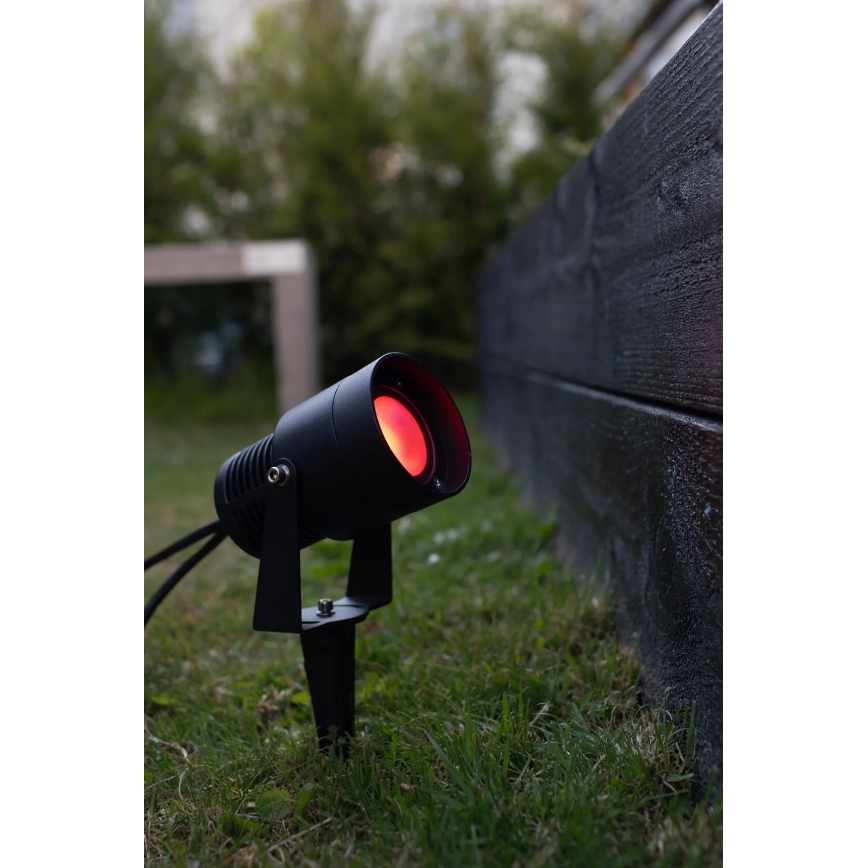 Markslöjd 108404 - GARDEN24 LED RGBW Outdoor Lamp, 6W/24V, 30 cm, IP44, Black