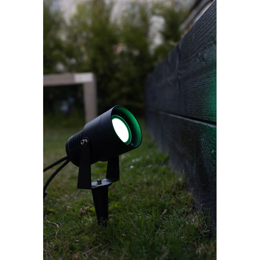 Markslöjd 108404 - GARDEN24 LED RGBW Outdoor Lamp, 6W/24V, 30 cm, IP44, Black