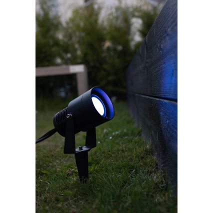 Markslöjd 108404 - GARDEN24 LED RGBW Outdoor Lamp, 6W/24V, 30 cm, IP44, Black