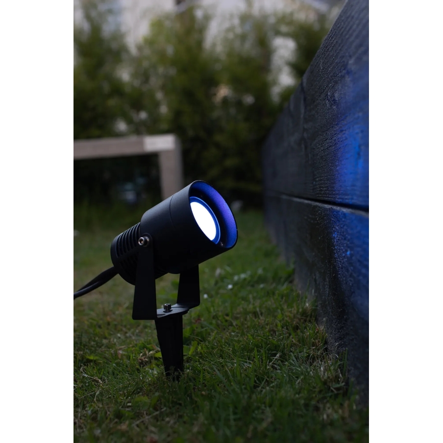 Markslöjd 108404 - GARDEN24 LED RGBW Outdoor Lamp, 6W/24V, 30 cm, IP44, Black
