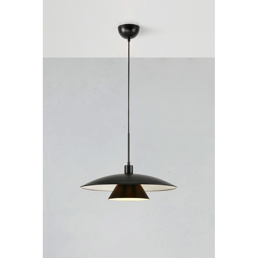 Markslöjd 108431 - Chandelier on a string MILLINGE 1xE27/40W/230V black