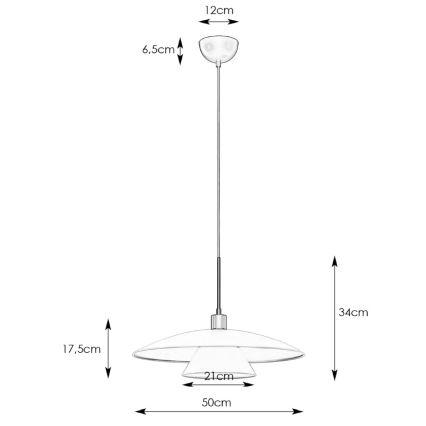 Markslöjd 108431 - Chandelier on a string MILLINGE 1xE27/40W/230V black