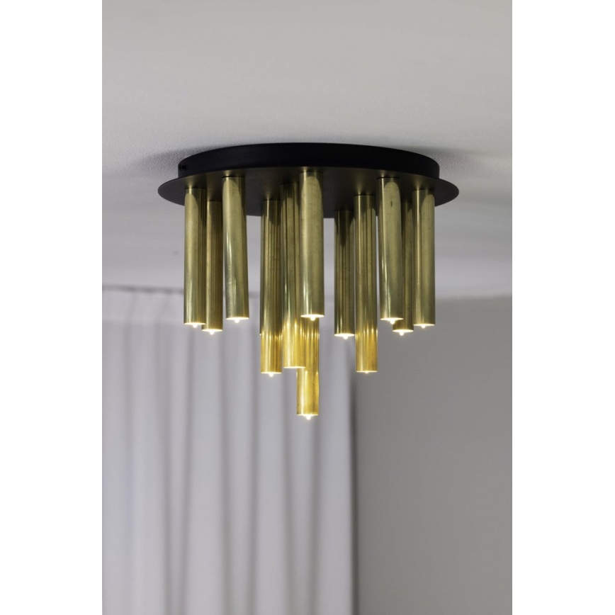 Markslöjd 108504 - Ceiling light GOCCE 13xG9/10W/230V gold/black