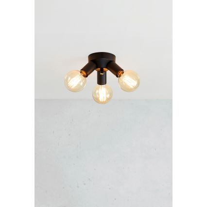 Markslöjd 108549 - Ceiling light MAZZO 3xE27/40W/230V black