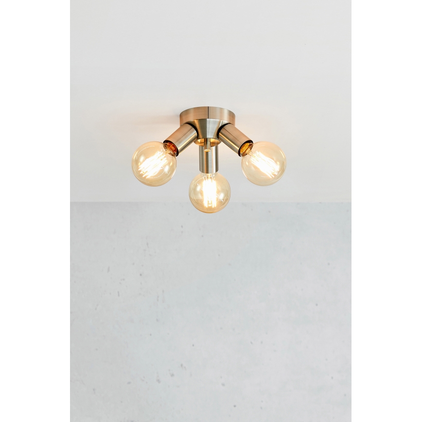 Markslöjd 108551 - Ceiling light MAZZO 3xE27/40W/230V matte chrome