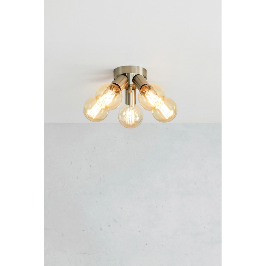 Markslöjd 108554 - Ceiling light MAZZO 5xE27/40W/230V matte chrome